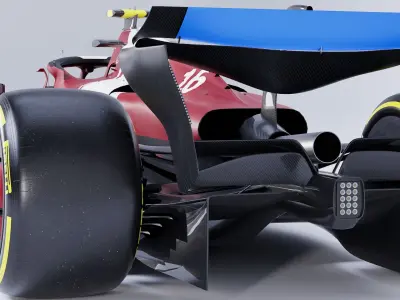 F1 2025 SF-25 Formula 1 Race Car Low-poly 3D model Low-poly 3D model