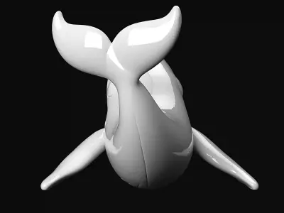 Whale 3D print model
