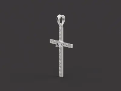 Cross Pendant 66915 3D print model