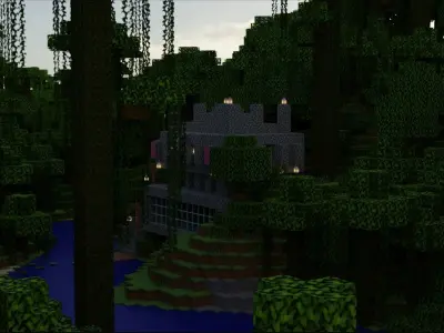 Minecraft Biomes Village Snowy Village Jungle temple Beach Free 3D model