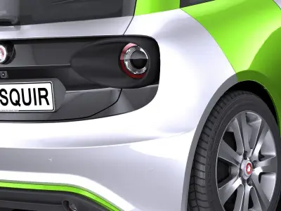 Generic Electric Compact 2018 lowpoly Low-poly 3D model