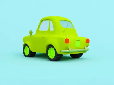Car cartoon impersonal  3D model