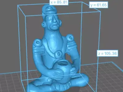 Central American Potter 3d model 3D print model