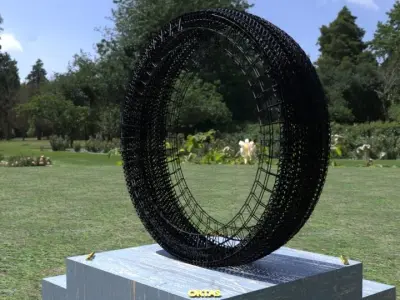 ORTAS TIRE NO 6 GAME READY Low-poly 3D model