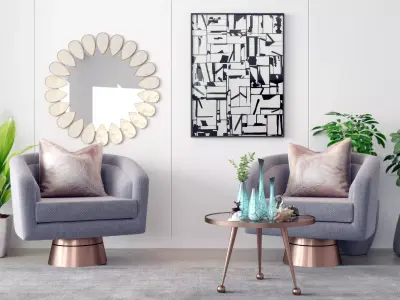 combination Postmodern classical single person 3D model