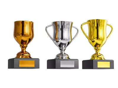 3 Trophy 3D model