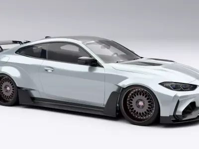 BMW G82 M4 202 Low-poly 3D model