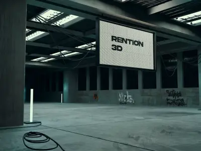 Detailed Garage 3D Blender File Textured Exclusive for Followers 3D model