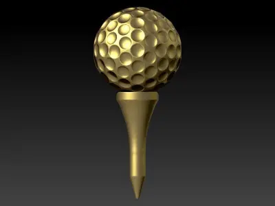 Golf Tee Pendant 3D print model