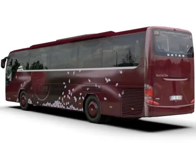 Setra S 415 GT-HD Low-poly 3D model