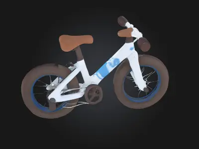 Trendy Toddler Bike  Style and Fun for Little Adventurers 3D model