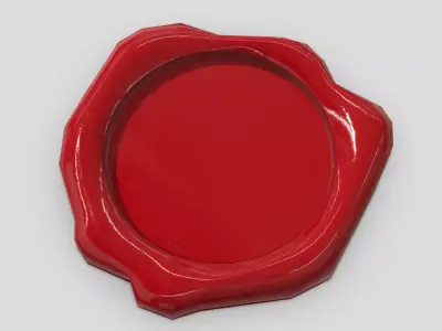 CC0 - Wax Seal 2 Free low-poly 3D model