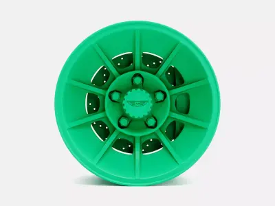 15x8 American Racing Vector Wheel and Brake 3D print model