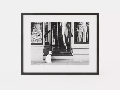 Photo art Waiting for here Low-poly 3D model