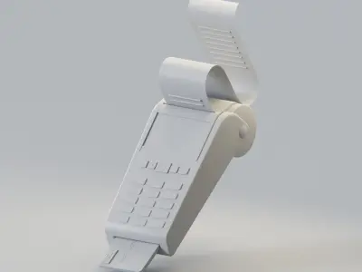 Simple Low Poly Isometric Debit Card EDC Low-poly 3D model