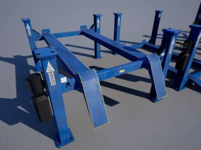 Car Lift Low-poly 3D model from CGTrader