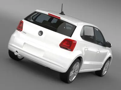 Volkswagen Polo 5d 2009-2013 3D model