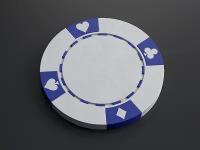 Poker Chips Low-poly 3D model