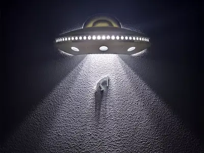 Alien UFO Wall Light Spaceship - Creative STL 3D print model