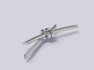 Tiffany knot necklace pendant 3D print model