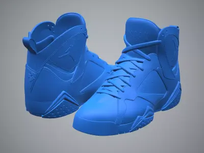 Air Jordan7-retro sneaker-3d printable 3D print model
