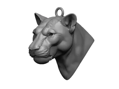 panther head 3D print model