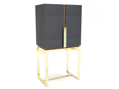 Luxxu Lloyd Bar Cabinet 3d 3D model