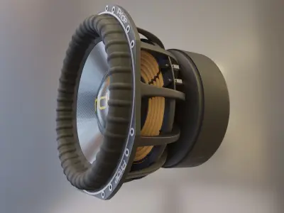 Powerful subwoofer Pride S5 15 3D model