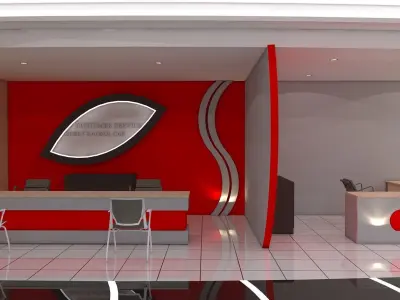 FULL INTERIOR COFFE WORKSHOP 3D model