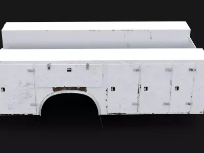 Old Service Truck body 3D model