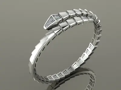 Serpenti Bvlgari Snake Bracelet 3D print model