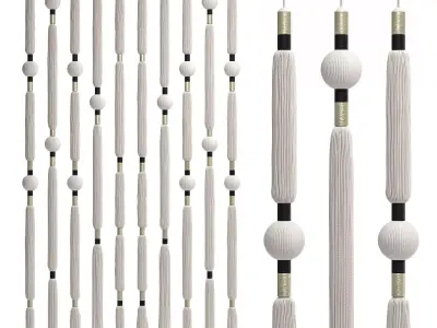 Macrame Curtain 3D model