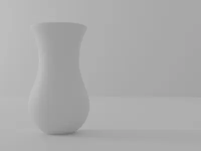 Decorative Wood  Vase Model Low-poly 3D model