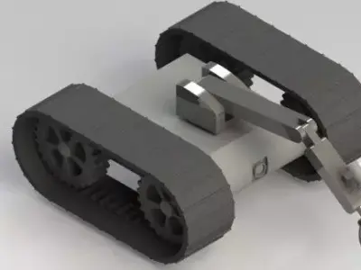 Bomb Disposal Robot Free 3D model