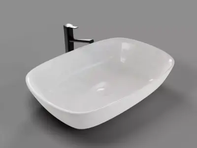 Luxurious Wash Basin 3D Model Free 3D model
