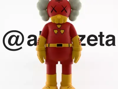 Kaws Radioactive Man for Print 3D print model