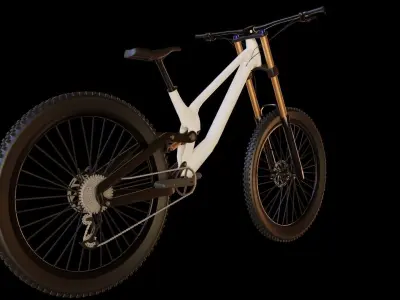 Mountain Bike MTB bicycle 3D model Low-poly 3D model