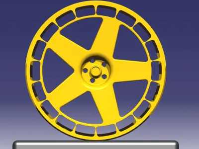 Fifteen52 Turbomac Rim V1 Low-poly 3D model