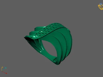 Fancy Womens Rings Plain Rings Ready STL 3DM Models Rings 3D print model 26