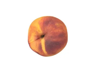Photorealistic Peach 3D Scan 2 3D model