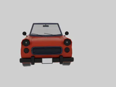 3d Car modeling  Low-poly 3D model