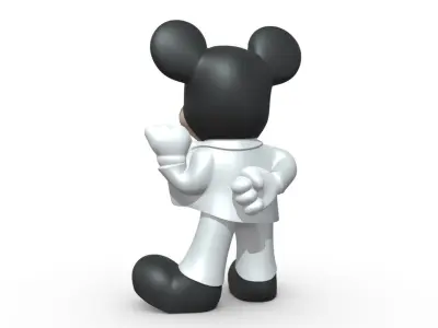 mikki mouse businesmen  3D print model
