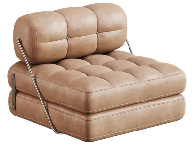 TALIA BOUCLE LOUNGE CHAIR 3D model