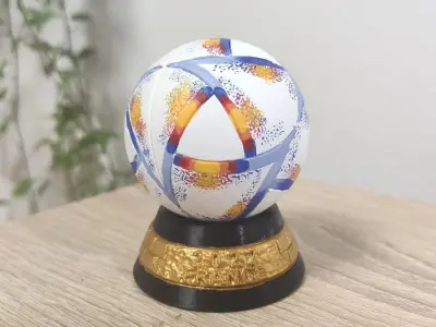 Al Rihla Cup - France version - ball and base 3D print model