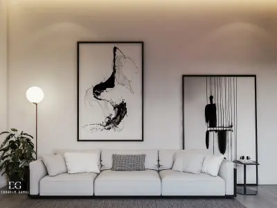 Modern Master Bedroom 3D model