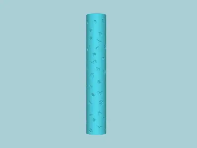 Texture Roll 52 Spring Negative - Fondant Decoration Maker 3D print model