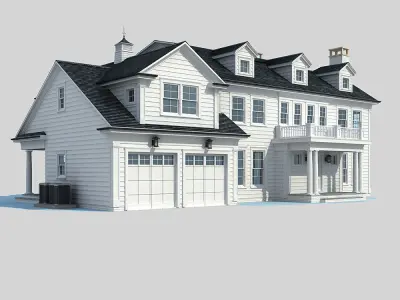 Country villa 3D model