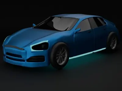 Sport car model 3D model purchase