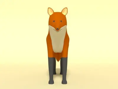 Cartoon Fox 3D model