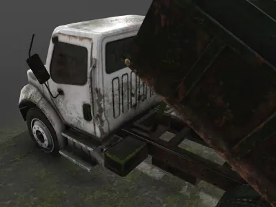 Old Truck 03 Low-poly 3D model